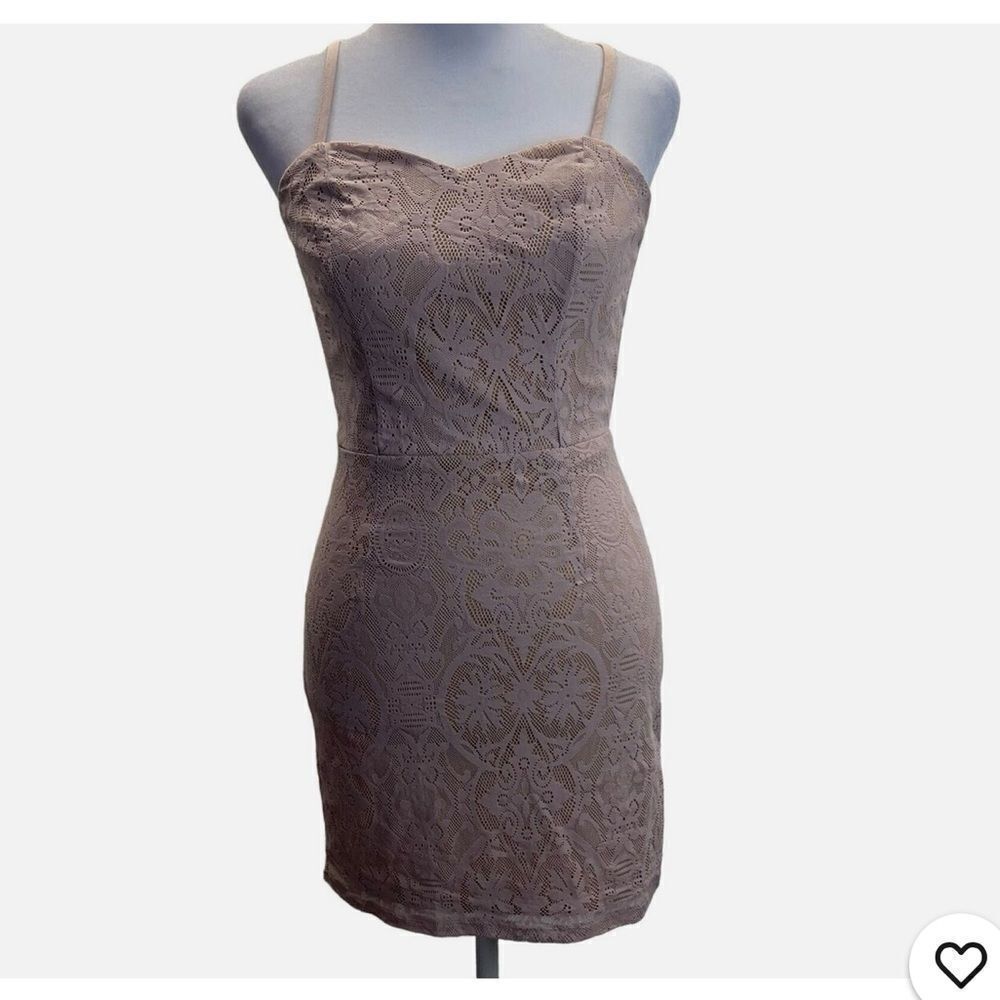 Dress the Population Leanne Pink Lace Mini Dress Women Size Small NWT Size XS - Picture 3 of 9